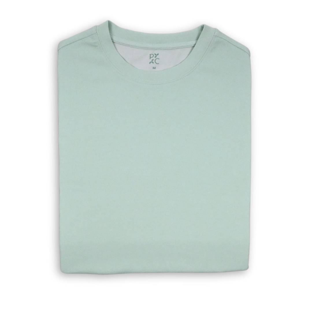 Maverick Tee front view – men’s eco-friendly performance t-shirt made from biodegradable plant-based materials with UPF 50+ sun protection